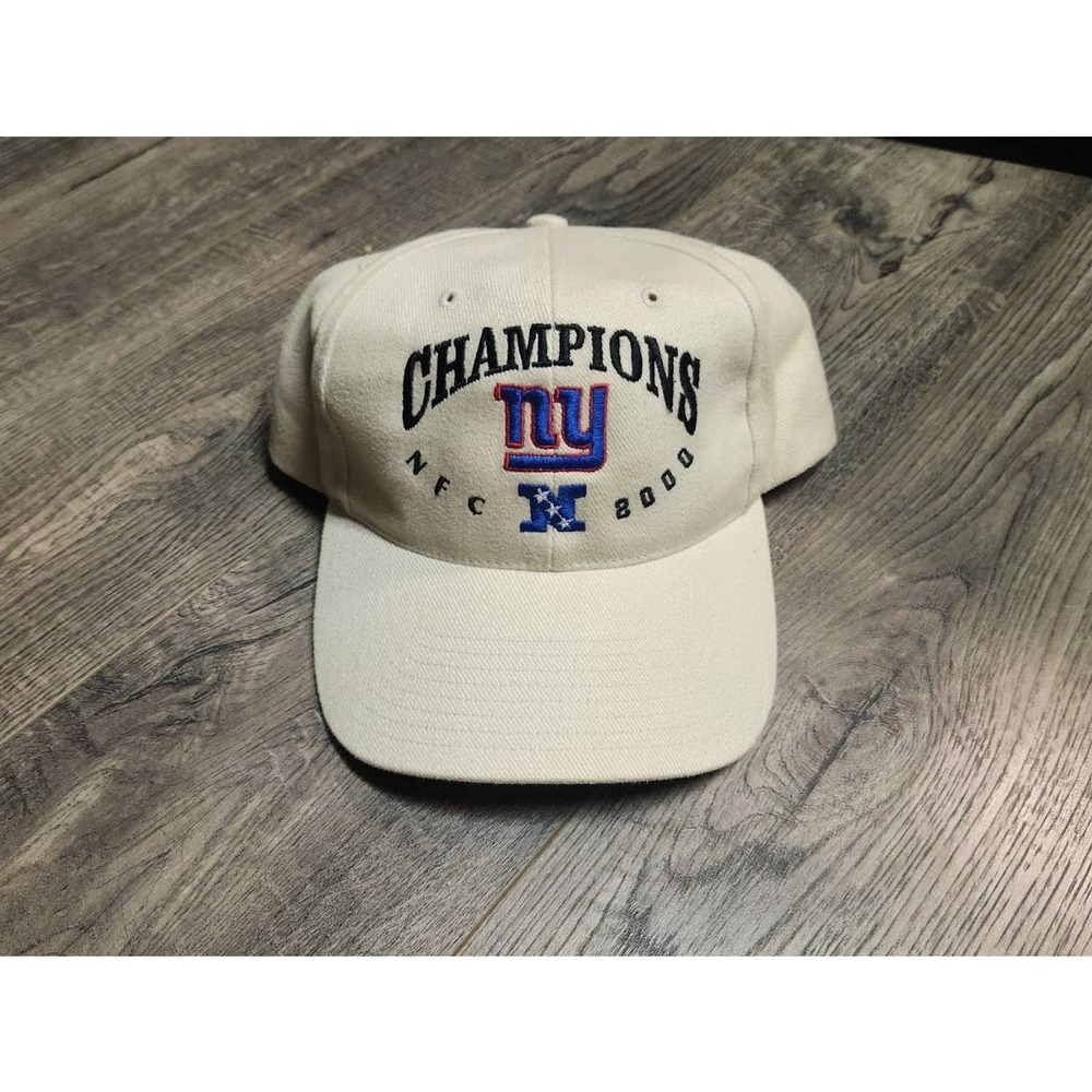 Vintage Twins 2000 New York NY Giants NFL NFC Champions Hat Cap